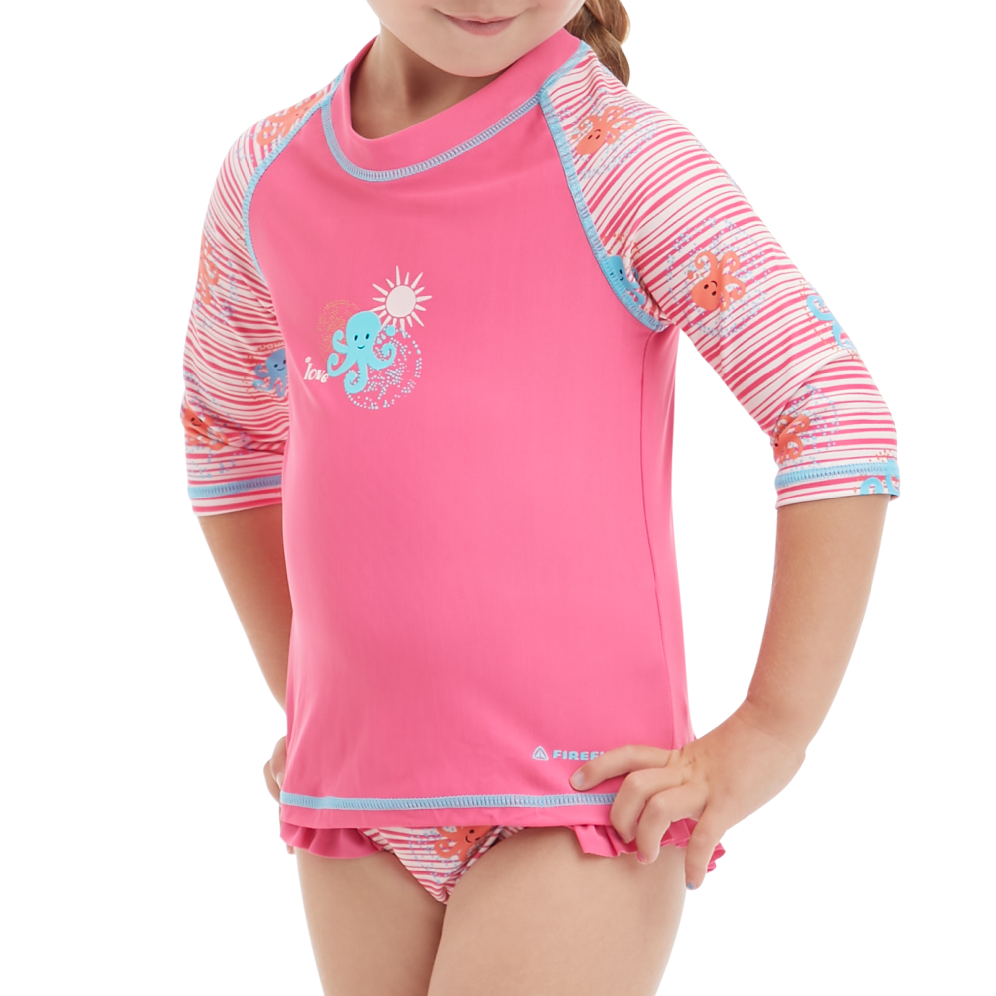 Zdjęcia - Skafander nurkowy Firefly Koszulka do pływania dla dzieci  BB Sonny Kids 412918 395/pink 104 