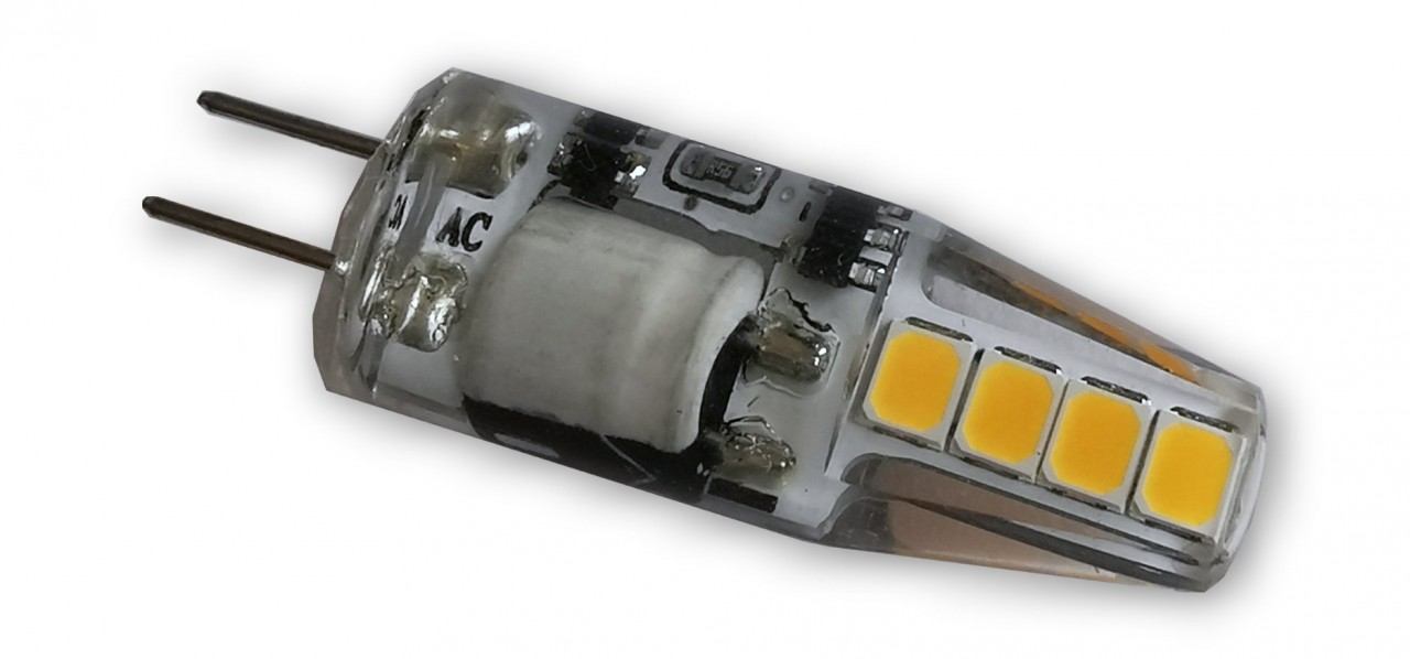 12V - 2W G4 LED Leuchtmittel Stiftsockel Lampe ( Silikon-180lm )